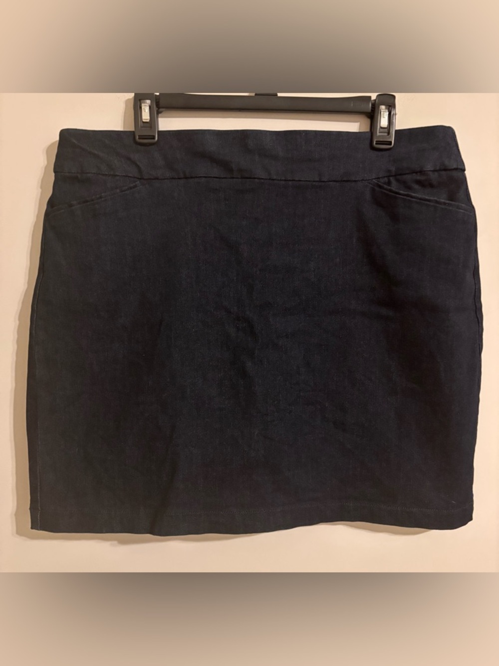 Croft & Barrow Dark Blue Denim Stretch Skort
